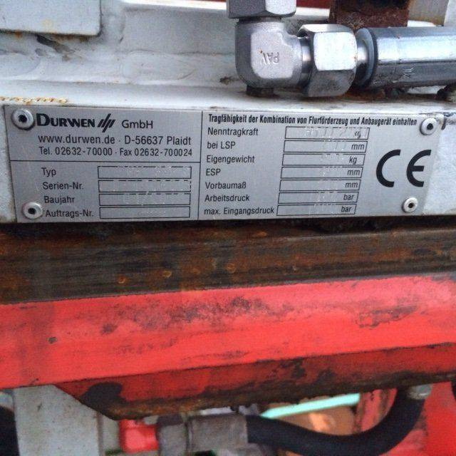 Klamber Dúrwen Fork Clamp with separate sideshift: pilt 6 Klamber Dúrwen Fork Clamp with separate sideshift: pilt 6