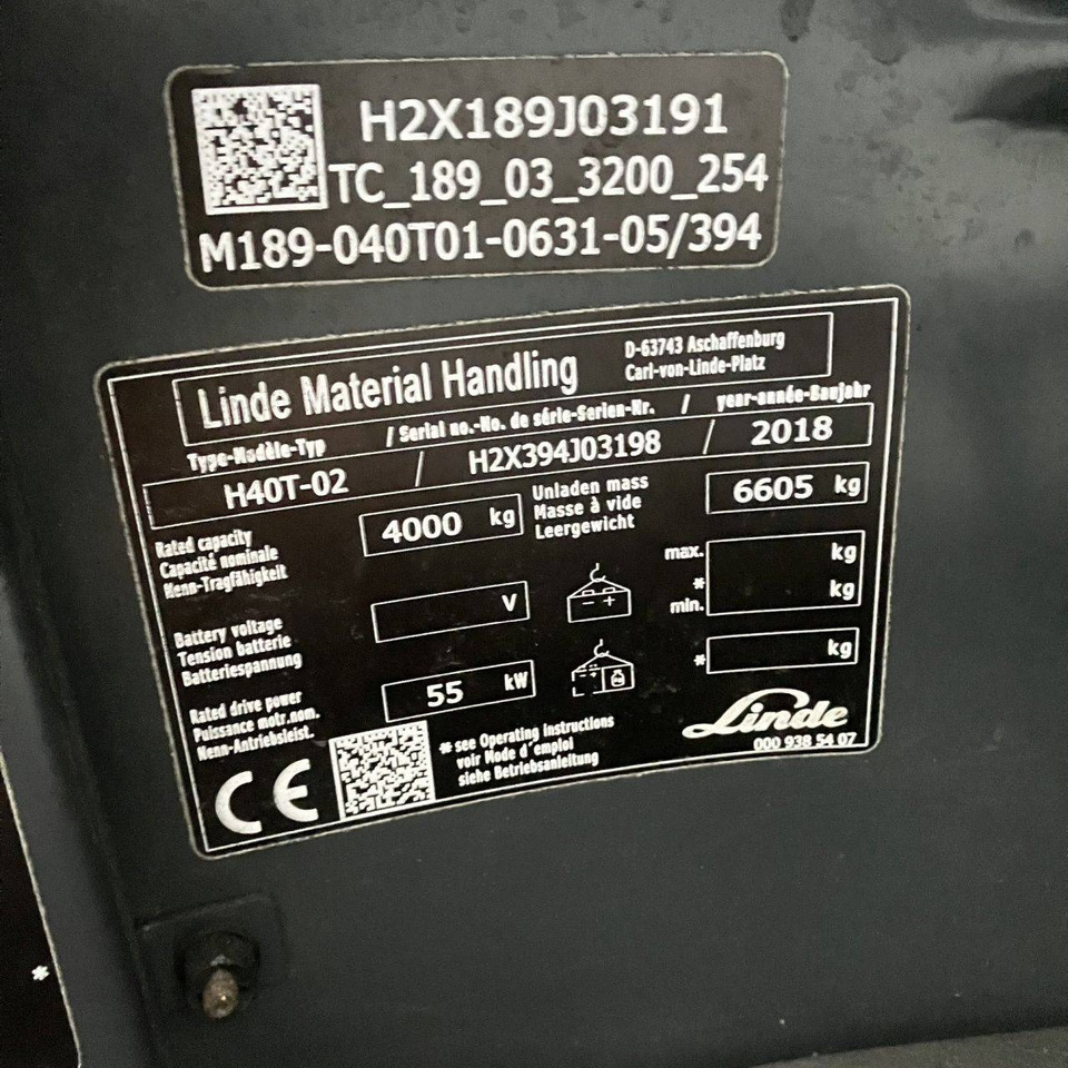 Linde H40T (394-02) Beverage - Gaasitõstuk: pilt 5 Linde H40T (394-02) Beverage - Gaasitõstuk: pilt 5