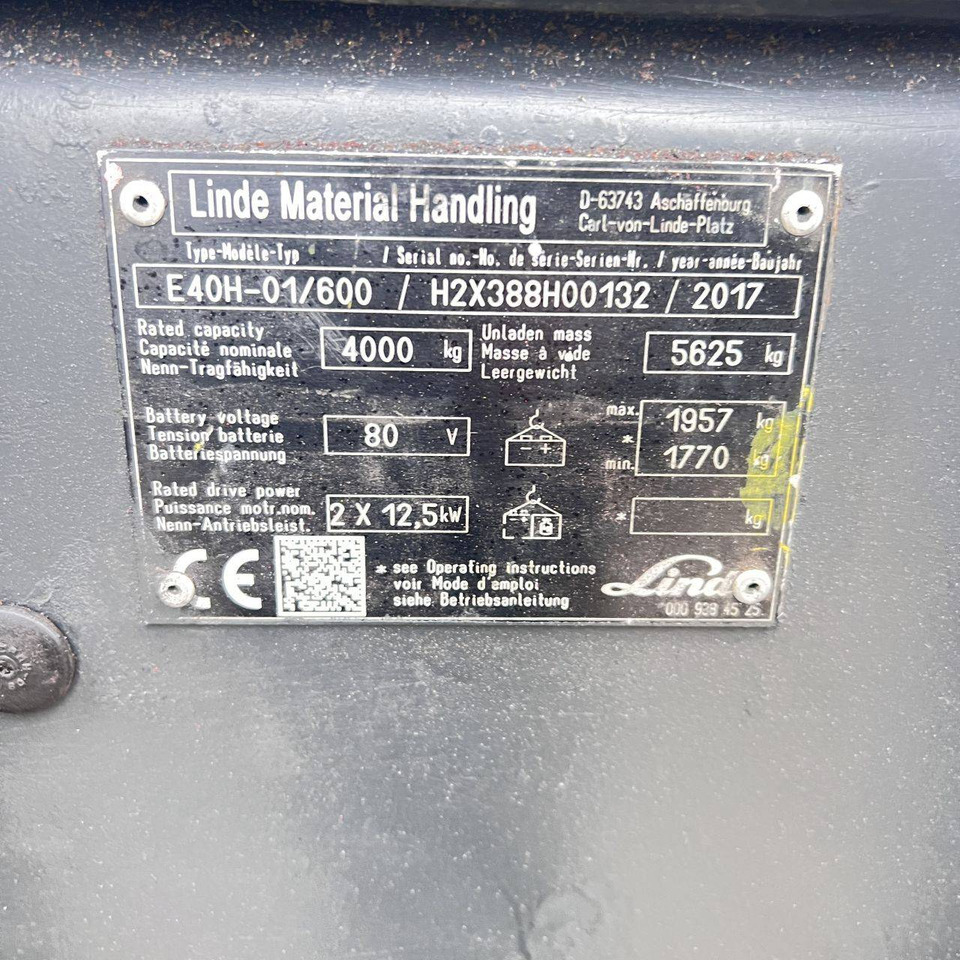 Elektritõstuk Linde Linde E40/600H (388): pilt 17