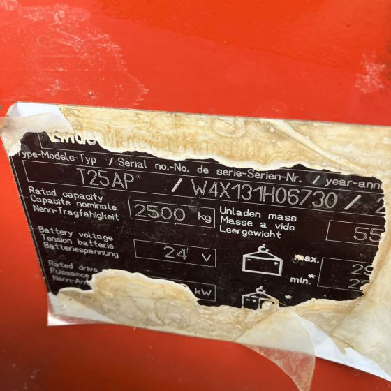 Linde T25AP (131) - Kaubaaluste tõstuk: pilt 5 Linde T25AP (131) - Kaubaaluste tõstuk: pilt 5