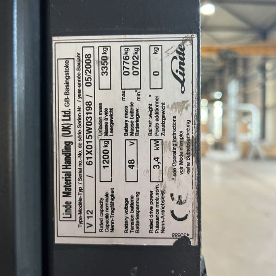 Linde V12 (015) - Tellimusekoostur: pilt 3 Linde V12 (015) - Tellimusekoostur: pilt 3