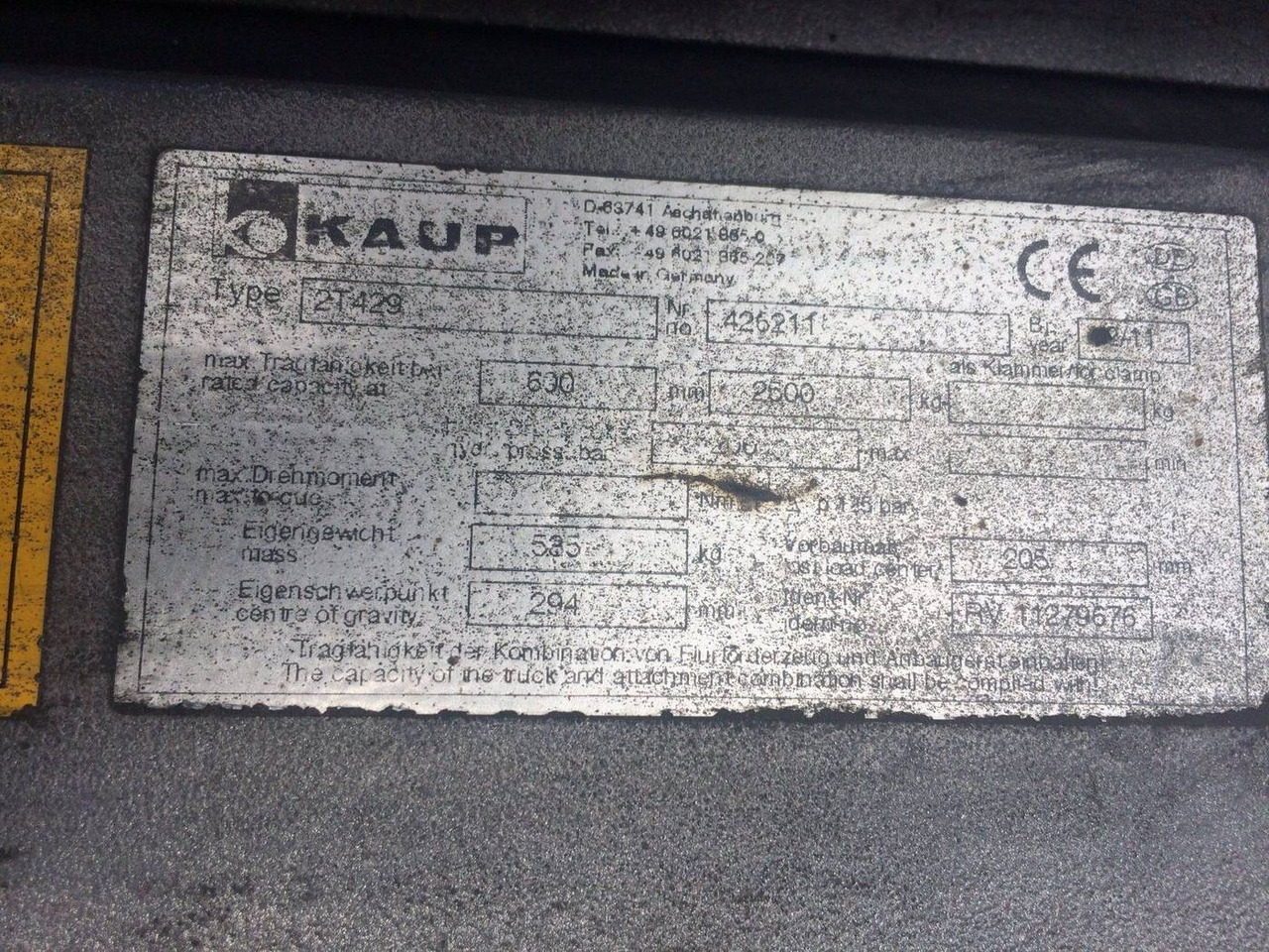 Kaup Double Pallet Handler with separate side shift - Lisaseade: pilt 4 Kaup Double Pallet Handler with separate side shift - Lisaseade: pilt 4