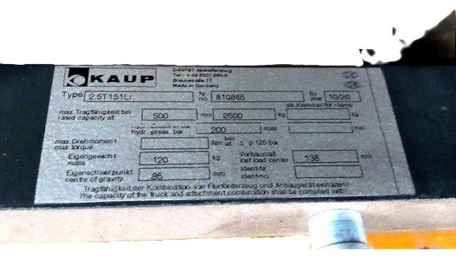 Kaup Integral sideshift 1080 mm - Lisaseade: pilt 3 Kaup Integral sideshift 1080 mm - Lisaseade: pilt 3