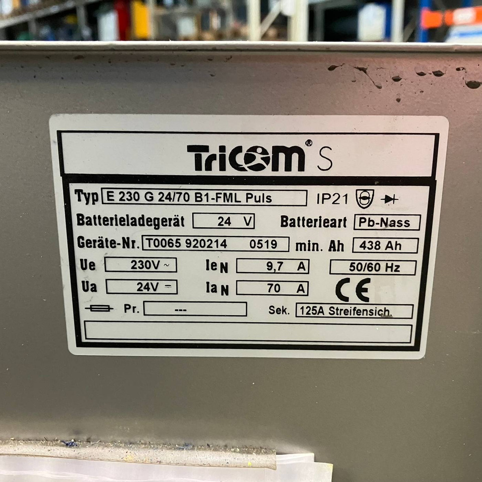 Tricom 24V/70A - Varuosa - Materjali käitlemise seade: pilt 4 Tricom 24V/70A - Varuosa - Materjali käitlemise seade: pilt 4