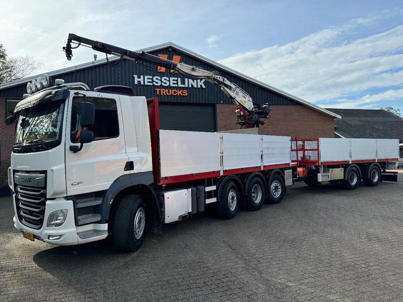 DAF CF 480 8X2 KENNIS K16R3 Kraan/Crane Combi 248.940KM Top condition!! - Madelveok/ Platvormveok, Kraanaga veoauto: pilt 1 DAF CF 480 8X2 KENNIS K16R3 Kraan/Crane Combi 248.940KM Top condition!! - Madelveok/ Platvormveok, Kraanaga veoauto: pilt 1