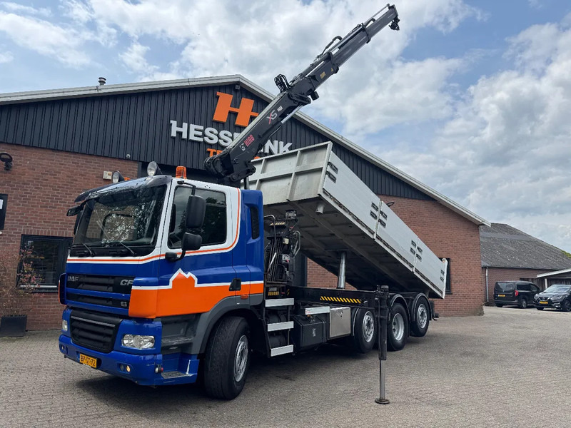 DAF CF 85.360 8X2 3 Zijdige kipper HIAB 16 t/m kraan AHK Top condition - Kallurauto, Kraanaga veoauto: pilt 1 DAF CF 85.360 8X2 3 Zijdige kipper HIAB 16 t/m kraan AHK Top condition - Kallurauto, Kraanaga veoauto: pilt 1