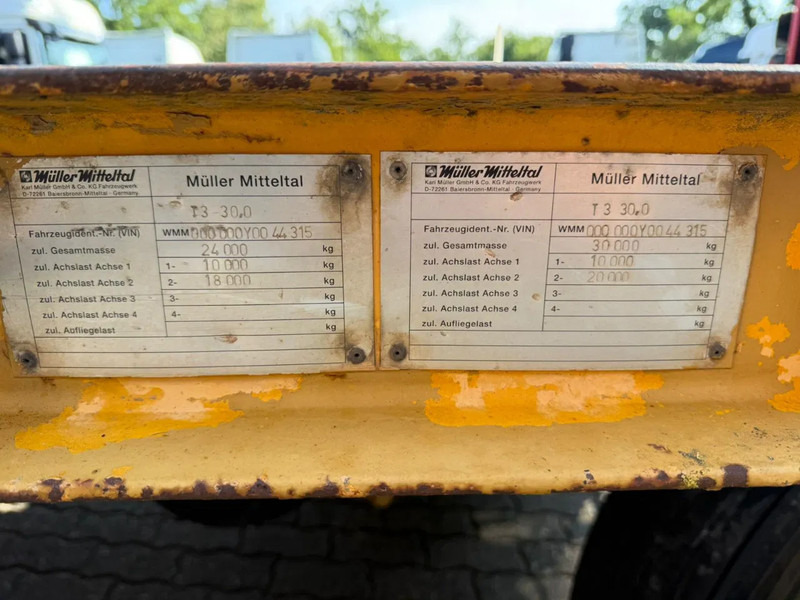 Madal platvormpoolhaagis Müller-Mitteltal T3 Kompakt Dieplader Hydraulische borden Bladvering Landbouwkenteken: pilt 6
