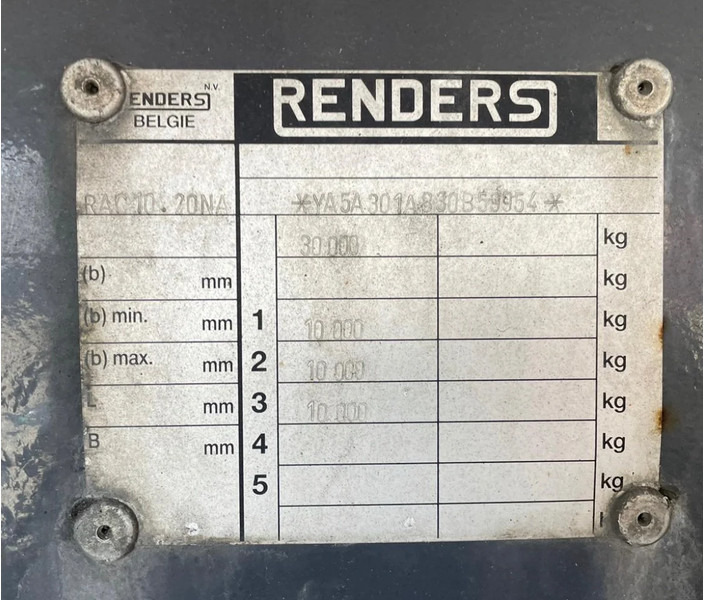Isotermiline järelhaagis Renders 3AS Koelaanhanger Diesel+Elektrisch 10T assen: pilt 16