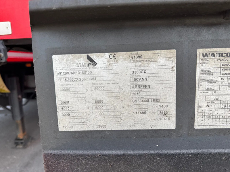 Stas S300CX 58m3 Alcoa SAF Klep/Deuren combi, top condition 6350KG liising Stas S300CX 58m3 Alcoa SAF Klep/Deuren combi, top condition 6350KG: pilt 11