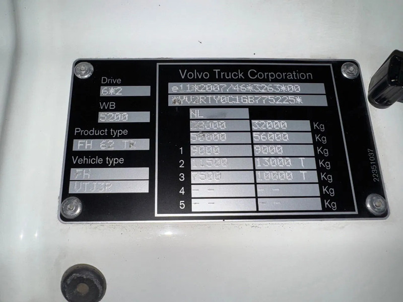 Konkstõstukiga veoauto Volvo FH 460 6X2 VDL 25T Haakarm Standairco 9T Vooras Stuuras NL Truck: pilt 14