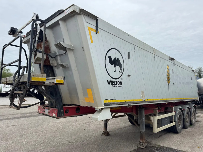 Kallur-poolhaagis Wielton 45m3 Kipper Liftas Automatisch afdekzeil SAF Schijfremmen APK 12-2025: pilt 1