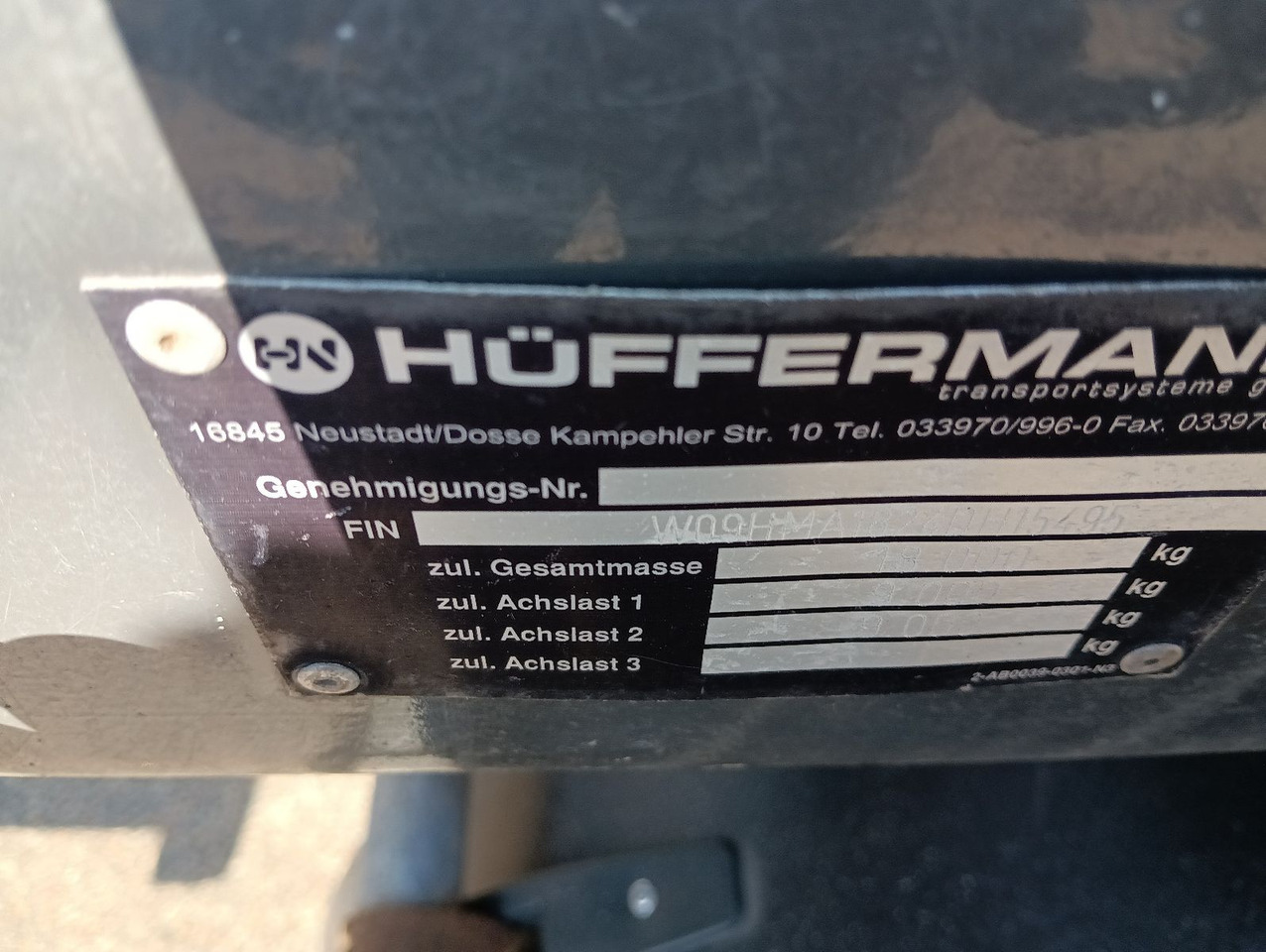 Multilift/ Liftdumper haagis Hüffermann 2-A VARIO-CARRIER VERZINKT SAFETYFIX Reifen/TÜV: pilt 24