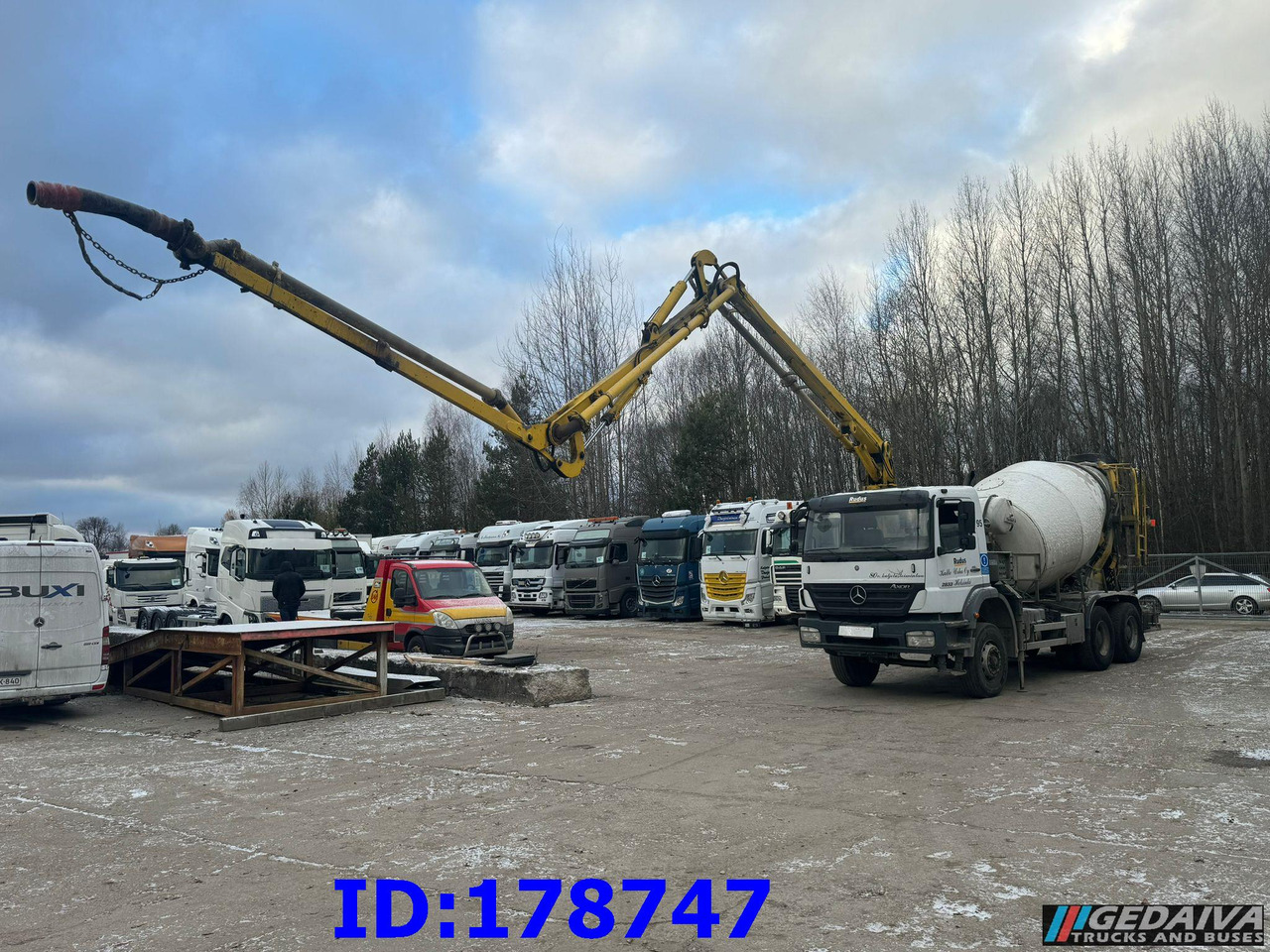 MERCEDES-BENZ Axor 2633 6x4 Schwing 750 - Betoonipump: pilt 1 MERCEDES-BENZ Axor 2633 6x4 Schwing 750 - Betoonipump: pilt 1
