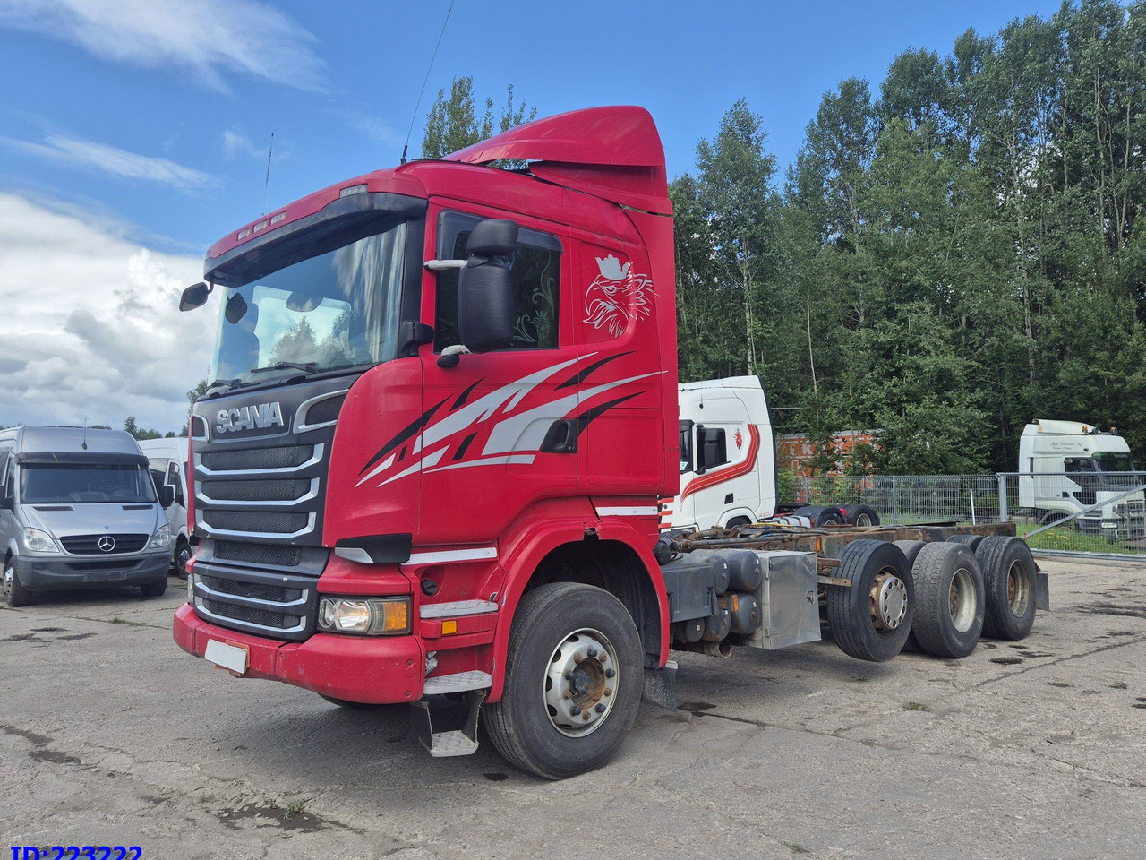 SCANIA R620 - 8x4 - Steering axle - Kabiinišassiiga veoauto: pilt 1 SCANIA R620 - 8x4 - Steering axle - Kabiinišassiiga veoauto: pilt 1
