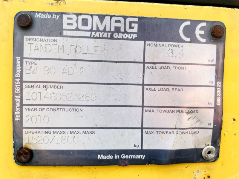 Bomag BW90 AD-2 (3801) - Teerull: pilt 3 Bomag BW90 AD-2 (3801) - Teerull: pilt 3