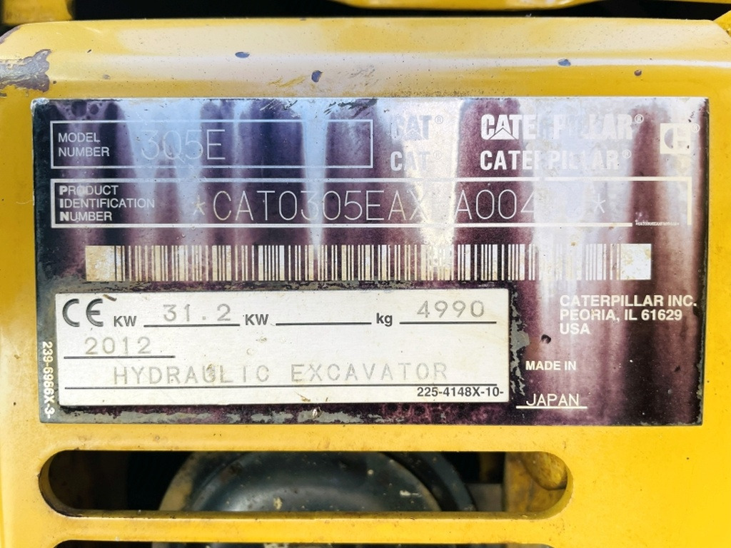 Caterpillar 305E CR (4086) - Miniekskavaator: pilt 4 Caterpillar 305E CR (4086) - Miniekskavaator: pilt 4