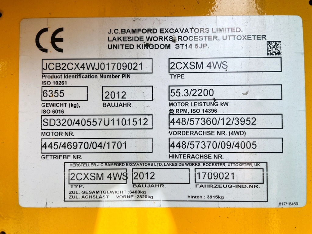 JCB 2CX SM 4WS (4003) - Ekskavaator-laadur: pilt 3 JCB 2CX SM 4WS (4003) - Ekskavaator-laadur: pilt 3