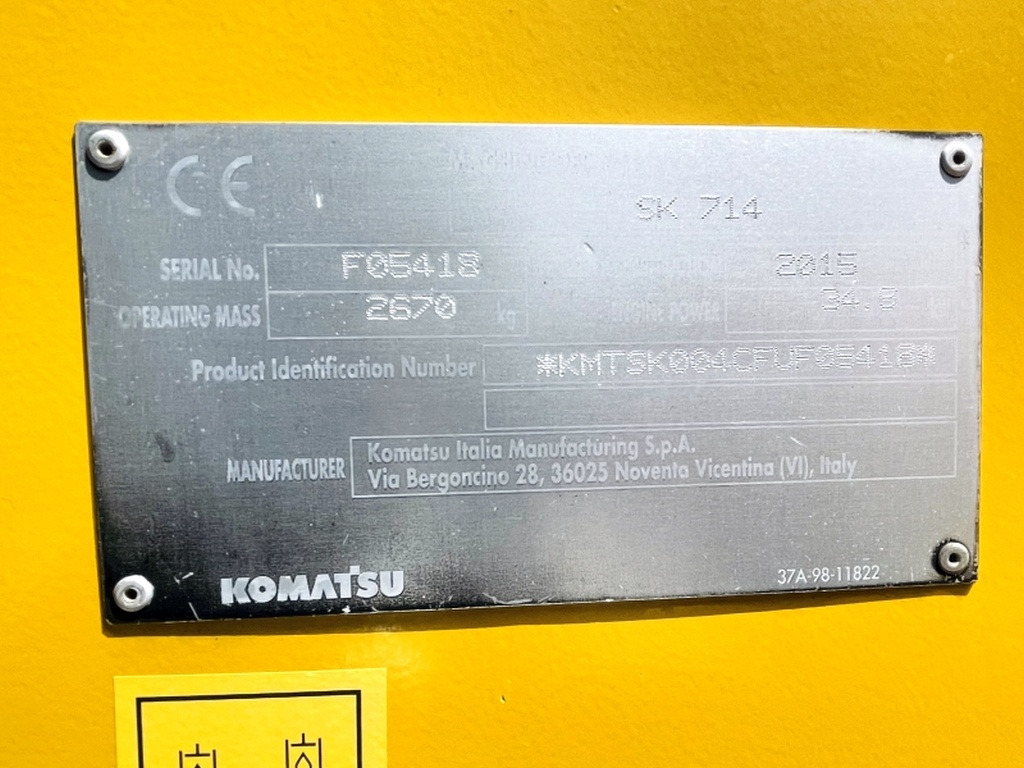 Komatsu SK714 (4012) - Kompaktlaadur: pilt 3 Komatsu SK714 (4012) - Kompaktlaadur: pilt 3