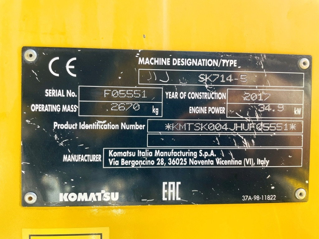 Komatsu SK714-5 (4067) - Kompaktlaadur: pilt 3 Komatsu SK714-5 (4067) - Kompaktlaadur: pilt 3