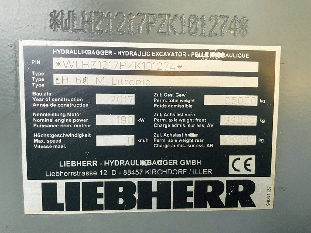 Jäätme-/ Tööstuslik käitleja Liebherr LH60 M Litronic (4099): pilt 12 Jäätme-/ Tööstuslik käitleja Liebherr LH60 M Litronic (4099): pilt 12