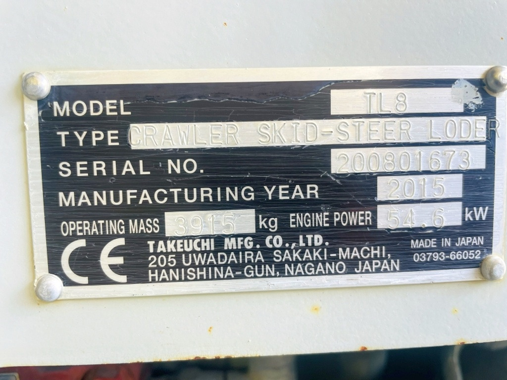 Takeuchi TL8 (4031) - Kompaktlaadur: pilt 3 Takeuchi TL8 (4031) - Kompaktlaadur: pilt 3