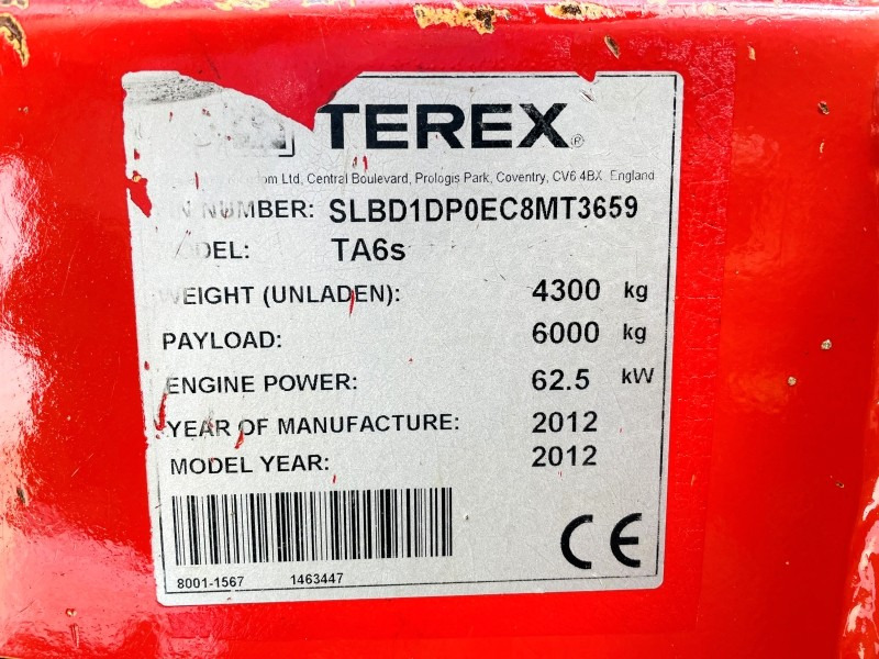 Terex TA6 (3594) - Mini kallur: pilt 2 Terex TA6 (3594) - Mini kallur: pilt 2