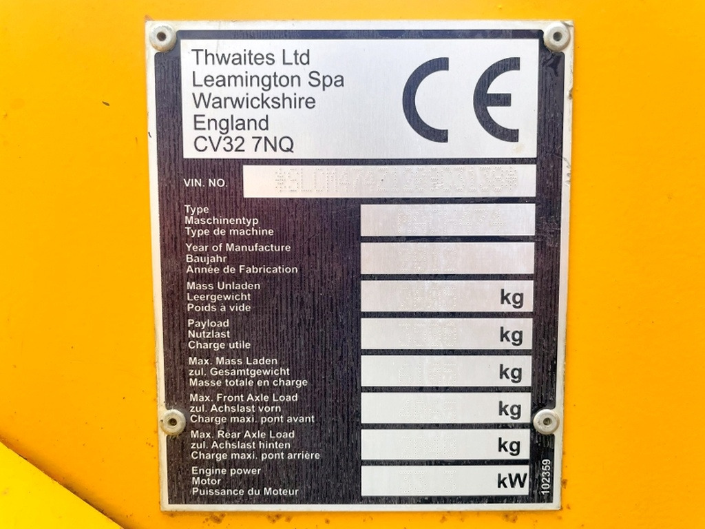 Thwaites Mach 474 (3999) - Mini kallur: pilt 3 Thwaites Mach 474 (3999) - Mini kallur: pilt 3