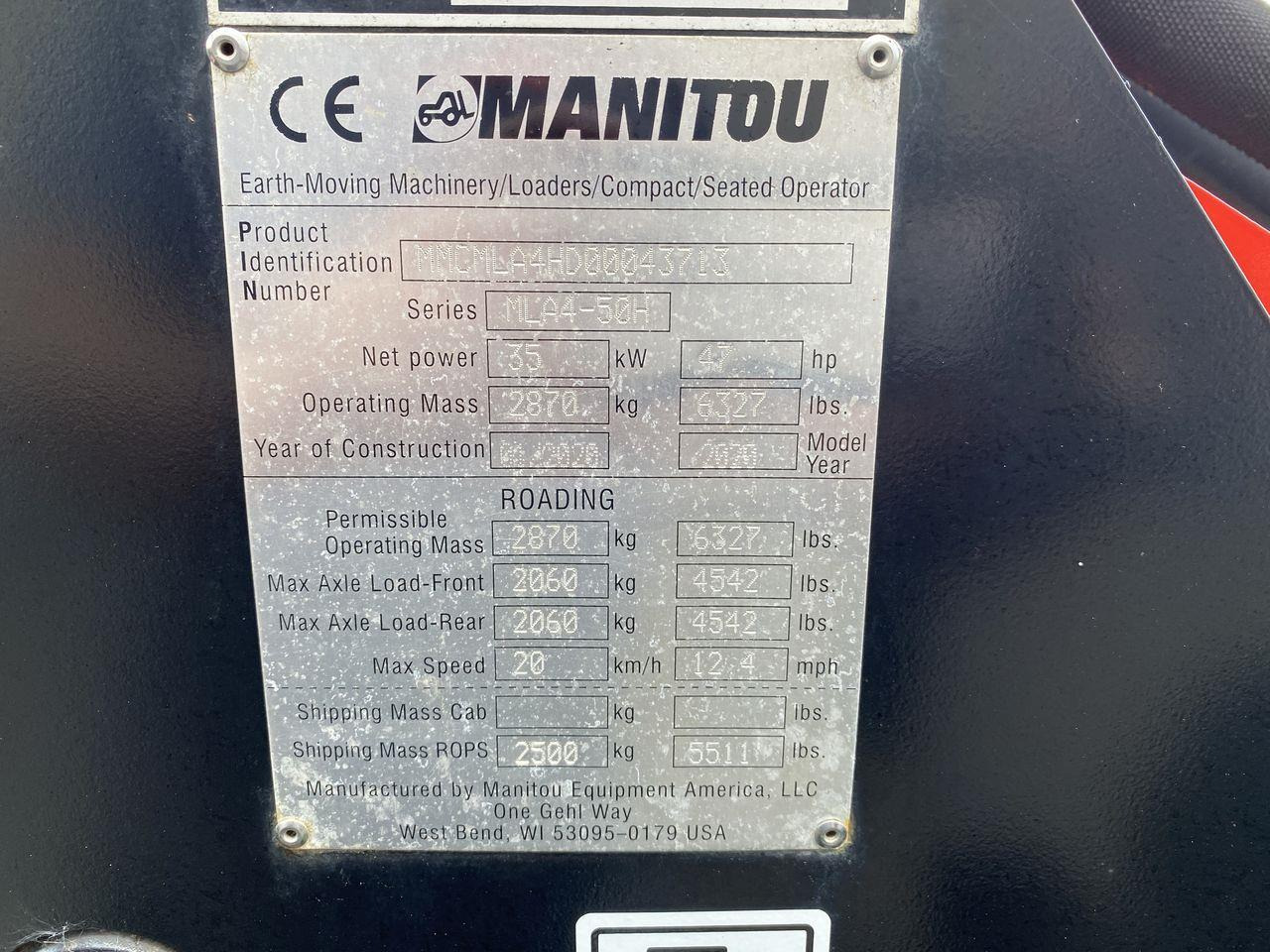 Minilaadur Manitou MLA 4-50H-4P: pilt 9