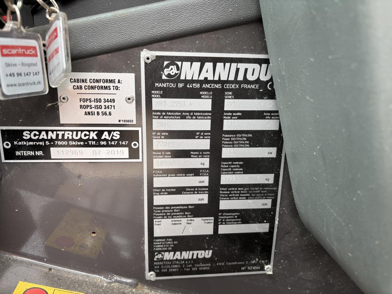 Manitou MRT2550P+ ST4 - Teleskooplaadur: pilt 2 Manitou MRT2550P+ ST4 - Teleskooplaadur: pilt 2