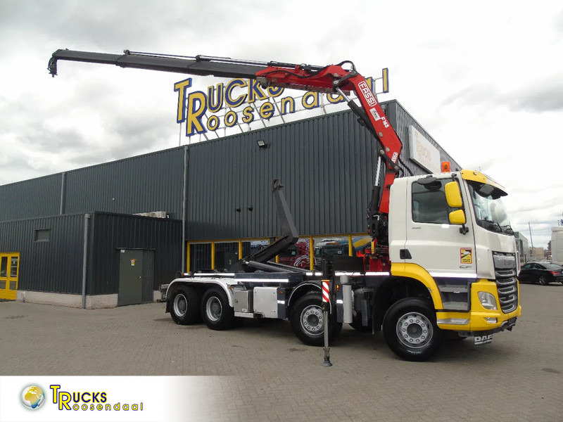 DAF CF 480 + 8X4 + FASSI 16T/M + 20T HOOK + REMOTE + PERFECT - Konkstõstukiga veoauto, Kraanaga veoauto: pilt 1 DAF CF 480 + 8X4 + FASSI 16T/M + 20T HOOK + REMOTE + PERFECT - Konkstõstukiga veoauto, Kraanaga veoauto: pilt 1