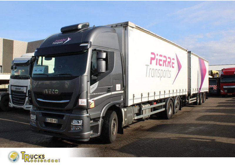 Iveco Stralis 510 + EURO 6 + RETARDER + STEERING AXEL + 6x2 + 106m3 combi - Tent veoauto: pilt 1 Iveco Stralis 510 + EURO 6 + RETARDER + STEERING AXEL + 6x2 + 106m3 combi - Tent veoauto: pilt 1