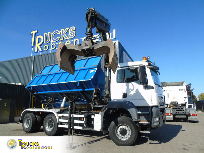 MAN TGX + 6x6 + HIAB 166 E3 HIPRO + 3SIDE TIPPER - Kallurauto, Kraanaga veoauto: pilt 1 MAN TGX + 6x6 + HIAB 166 E3 HIPRO + 3SIDE TIPPER - Kallurauto, Kraanaga veoauto: pilt 1