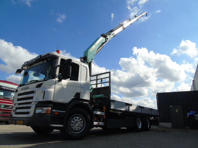 Scania P 380 + PALFINGER PK18.500 5x EXTENTION + 6X2 + STEERING AXLE + REMOTE - Kraanaga veoauto: pilt 3 Scania P 380 + PALFINGER PK18.500 5x EXTENTION + 6X2 + STEERING AXLE + REMOTE - Kraanaga veoauto: pilt 3