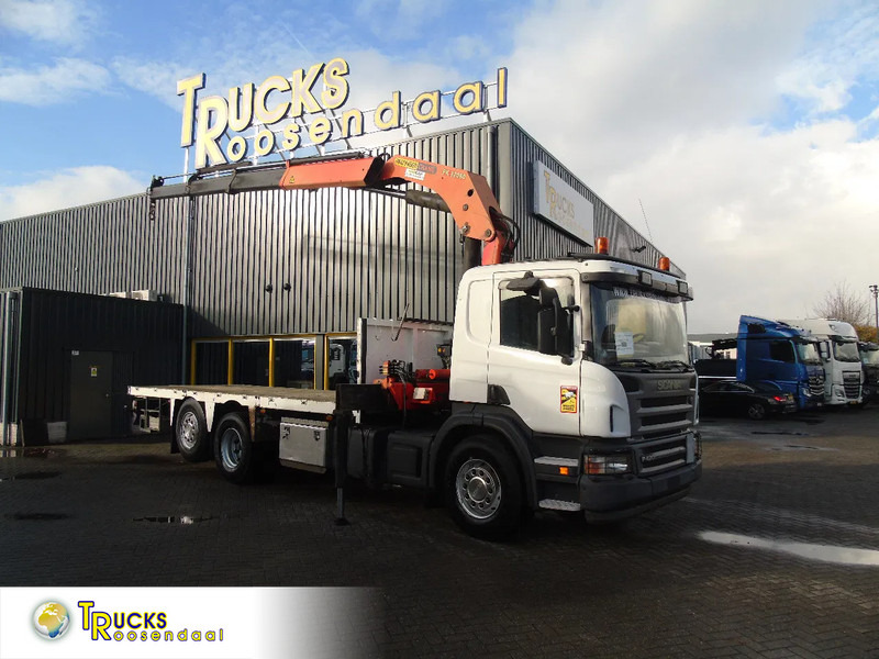 Scania P 420 + PALFINGER 32080 + STEERING + 6X2 - Kraanaga veoauto: pilt 1 Scania P 420 + PALFINGER 32080 + STEERING + 6X2 - Kraanaga veoauto: pilt 1