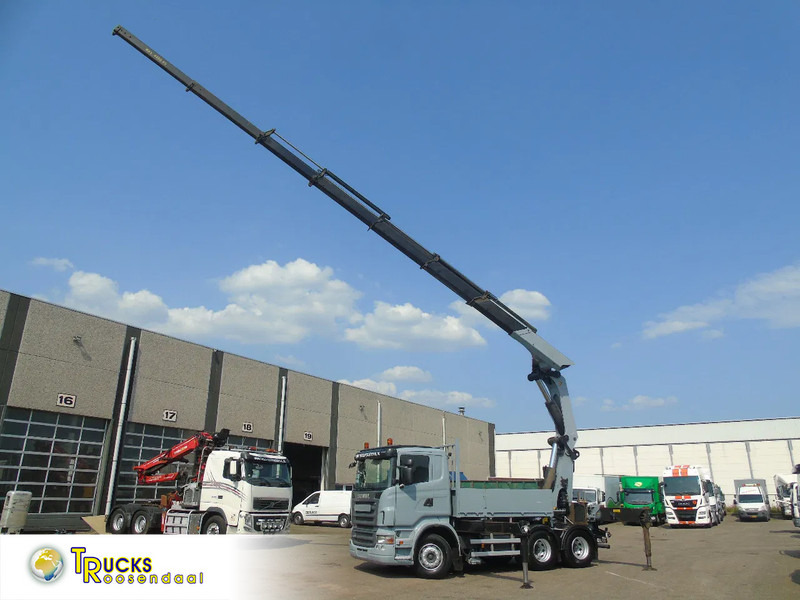 Scania R 420 + PALFINGER 72002 + 7 EXTENTIONS + 6X4 + REMOTE - Kraanaga veoauto: pilt 1 Scania R 420 + PALFINGER 72002 + 7 EXTENTIONS + 6X4 + REMOTE - Kraanaga veoauto: pilt 1