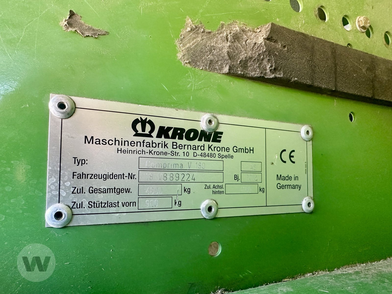 Krone Comprima V 180 XC - Heinapress, ümmargune: pilt 4 Krone Comprima V 180 XC - Heinapress, ümmargune: pilt 4