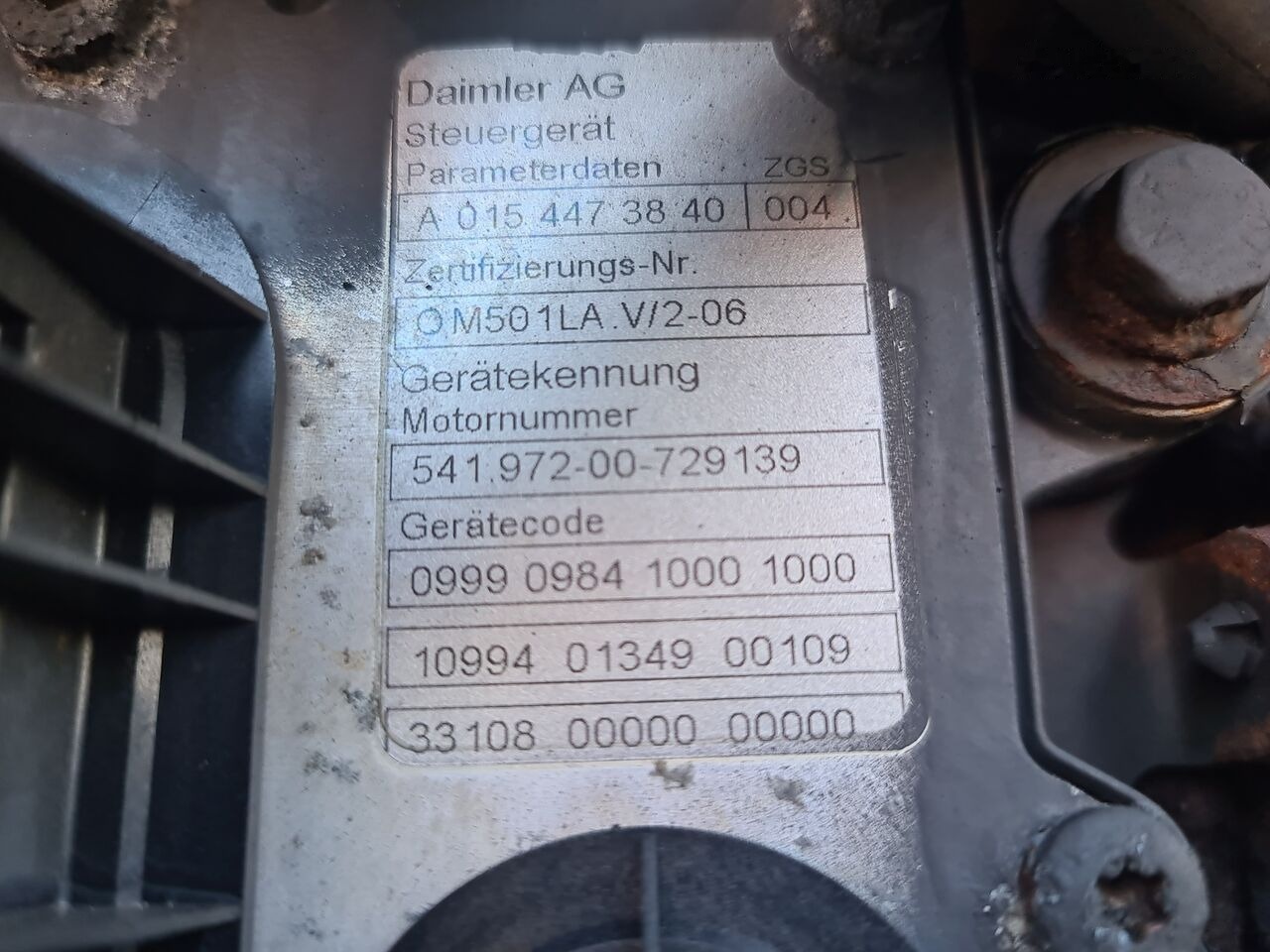 Mercedes-Benz ACTROS MP2 MP3 EURO5 Mercedes-Benz OM501LA V6 A0154473840 EURO5 - Mootor - Veoauto: pilt 4 Mercedes-Benz ACTROS MP2 MP3 EURO5 Mercedes-Benz OM501LA V6 A0154473840 EURO5 - Mootor - Veoauto: pilt 4