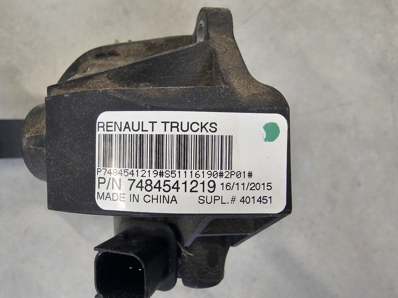 RENAULT RANGE T / ACCELERATE PEDAL / 7484541219 - Pedaal: pilt 4 RENAULT RANGE T / ACCELERATE PEDAL / 7484541219 - Pedaal: pilt 4