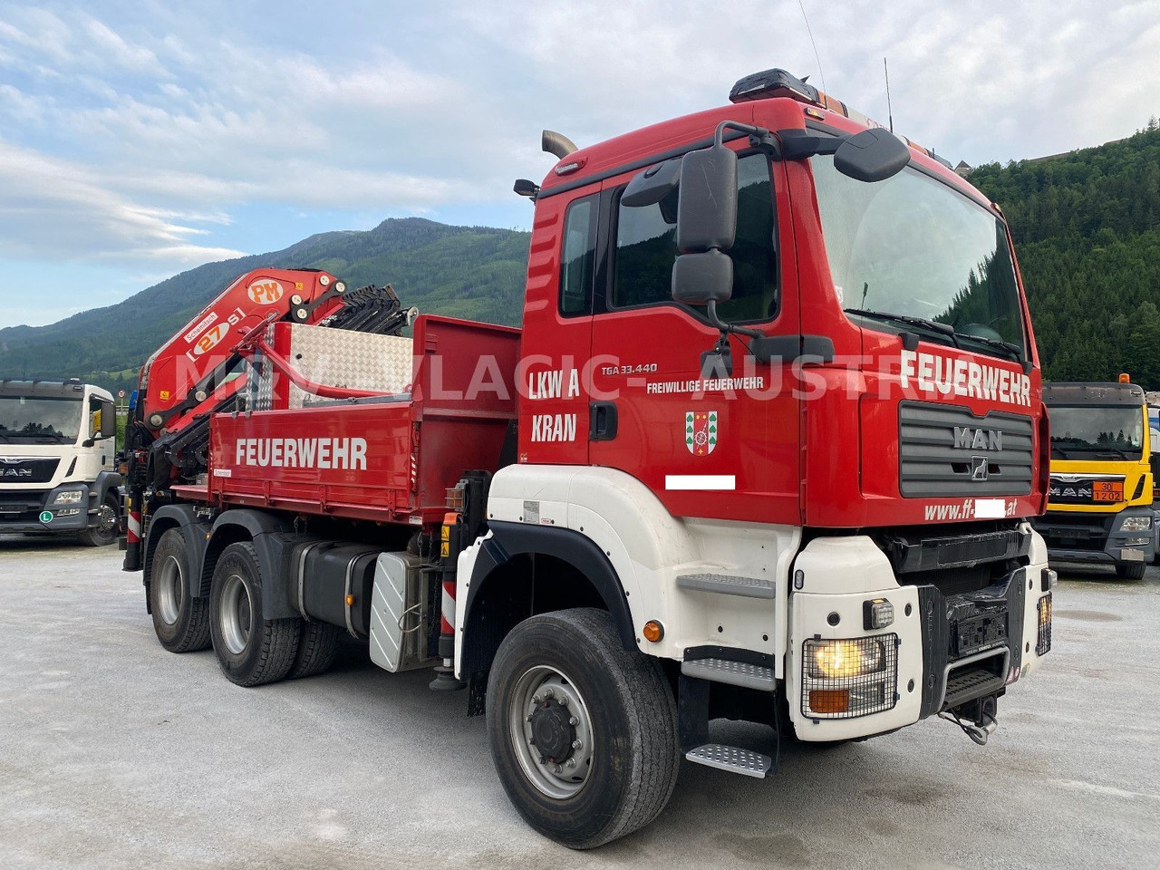 MAN 33.440 6x6 KRAN PM27 und Frontseilwinde 60lm - Madelveok/ Platvormveok, Kraanaga veoauto: pilt 2 MAN 33.440 6x6 KRAN PM27 und Frontseilwinde 60lm - Madelveok/ Platvormveok, Kraanaga veoauto: pilt 2