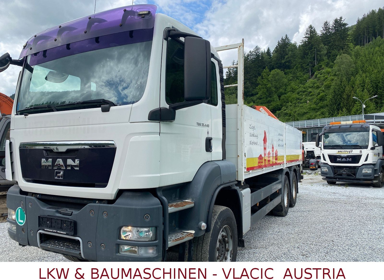 MAN TGS 33.440 6x4 Blatt/Blatt Mit Palfinger PK16500 - Madelveok/ Platvormveok, Kraanaga veoauto: pilt 1 MAN TGS 33.440 6x4 Blatt/Blatt Mit Palfinger PK16500 - Madelveok/ Platvormveok, Kraanaga veoauto: pilt 1