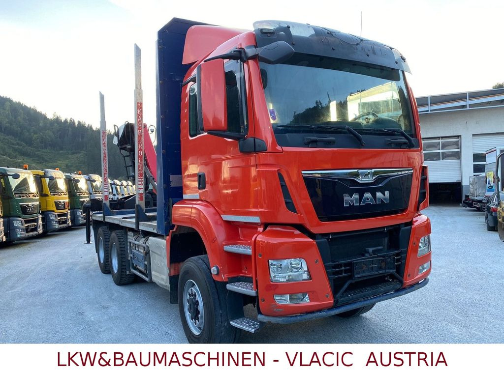 MAN TGS Holztransporter mit Kran Palfinger MAN TGS 33.480 6x6Holztransporter mit Kran Palfinger - Metsaveok, Kraanaga veoauto: pilt 2 MAN TGS Holztransporter mit Kran Palfinger MAN TGS 33.480 6x6Holztransporter mit Kran Palfinger - Metsaveok, Kraanaga veoauto: pilt 2