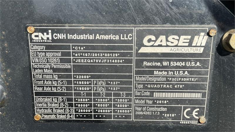 Case IH Quadtrac 470 CVX, med brede bånd og evt med komple - Traktor: pilt 2 Case IH Quadtrac 470 CVX, med brede bånd og evt med komple - Traktor: pilt 2