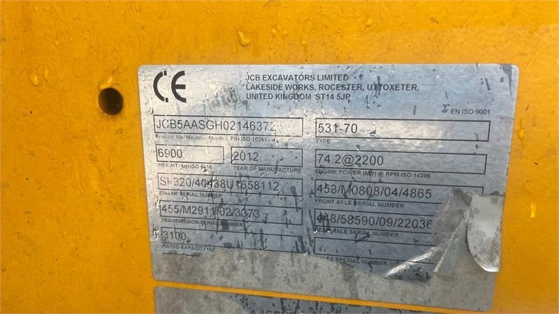 JCB 531-70 Loadall med pallegafler - Teleskooplaadur: pilt 4 JCB 531-70 Loadall med pallegafler - Teleskooplaadur: pilt 4