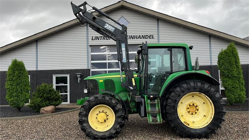 John Deere 6620 AP Med frontlæsser. - Traktor: pilt 1 John Deere 6620 AP Med frontlæsser. - Traktor: pilt 1