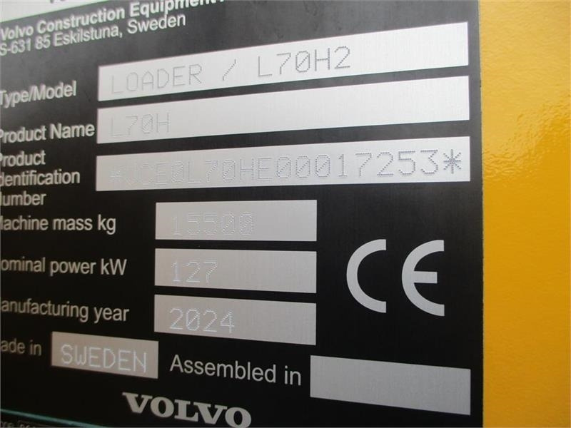 Volvo L 70 H H2 BEMÆRK MED GARANTI FRA VOLVO FREM TIL DE - Rataslaadur: pilt 2 Volvo L 70 H H2 BEMÆRK MED GARANTI FRA VOLVO FREM TIL DE - Rataslaadur: pilt 2