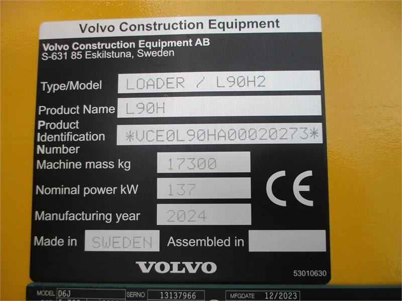 Volvo L90H H2 AGRICULTURE Dansk-maskine, Co-Pilot, LANG- - Rataslaadur: pilt 3 Volvo L90H H2 AGRICULTURE Dansk-maskine, Co-Pilot, LANG- - Rataslaadur: pilt 3