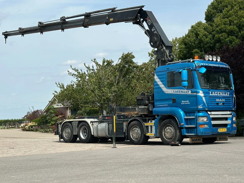 MAN TGA 35.440 8x2 HIAB 37TM!!RADIO REMOTE/CONTAINER SYSTEM! - Veoauto - kaablisüsteem, Kraanaga veoauto: pilt 1 MAN TGA 35.440 8x2 HIAB 37TM!!RADIO REMOTE/CONTAINER SYSTEM! - Veoauto - kaablisüsteem, Kraanaga veoauto: pilt 1