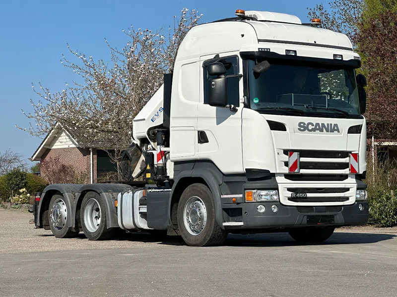 Scania R450 6x2 !!TRACTOR!!!CRANE/GRUE/HMF 50TM!!TOP!EURO6!! - Sadulveok: pilt 2 Scania R450 6x2 !!TRACTOR!!!CRANE/GRUE/HMF 50TM!!TOP!EURO6!! - Sadulveok: pilt 2