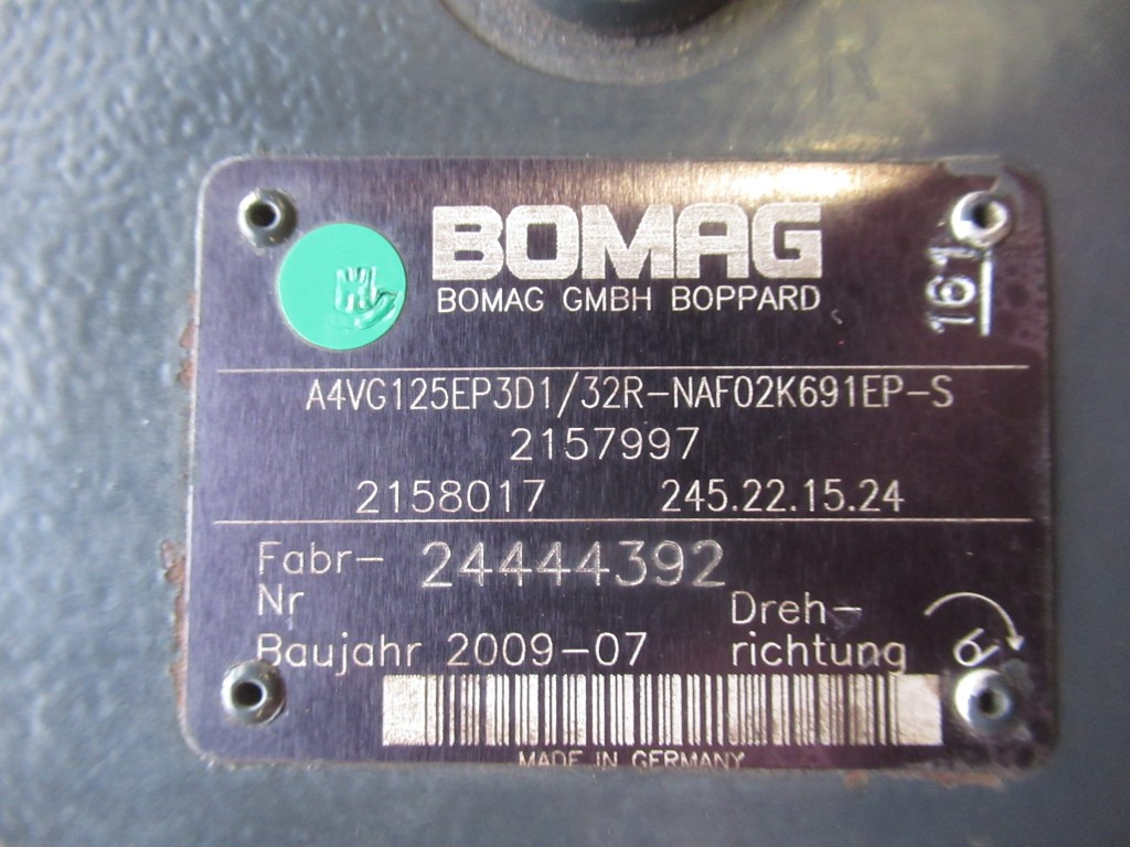 Bomag A4VG125EP3D1/32R-NAF02K691EP-S - - Hüdrauliline pump - Ehitusmasinad: pilt 5 Bomag A4VG125EP3D1/32R-NAF02K691EP-S - - Hüdrauliline pump - Ehitusmasinad: pilt 5