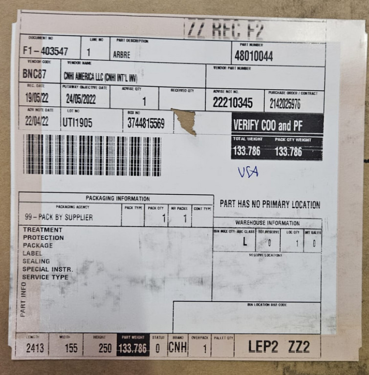 Case 48010044 - Veovõll - Ehitusmasinad: pilt 3 Case 48010044 - Veovõll - Ehitusmasinad: pilt 3